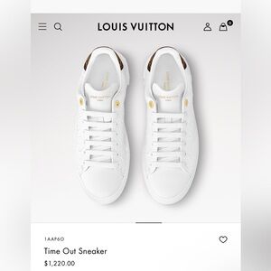 LOUIS VUITTON Authentic White Monogram Sneakers